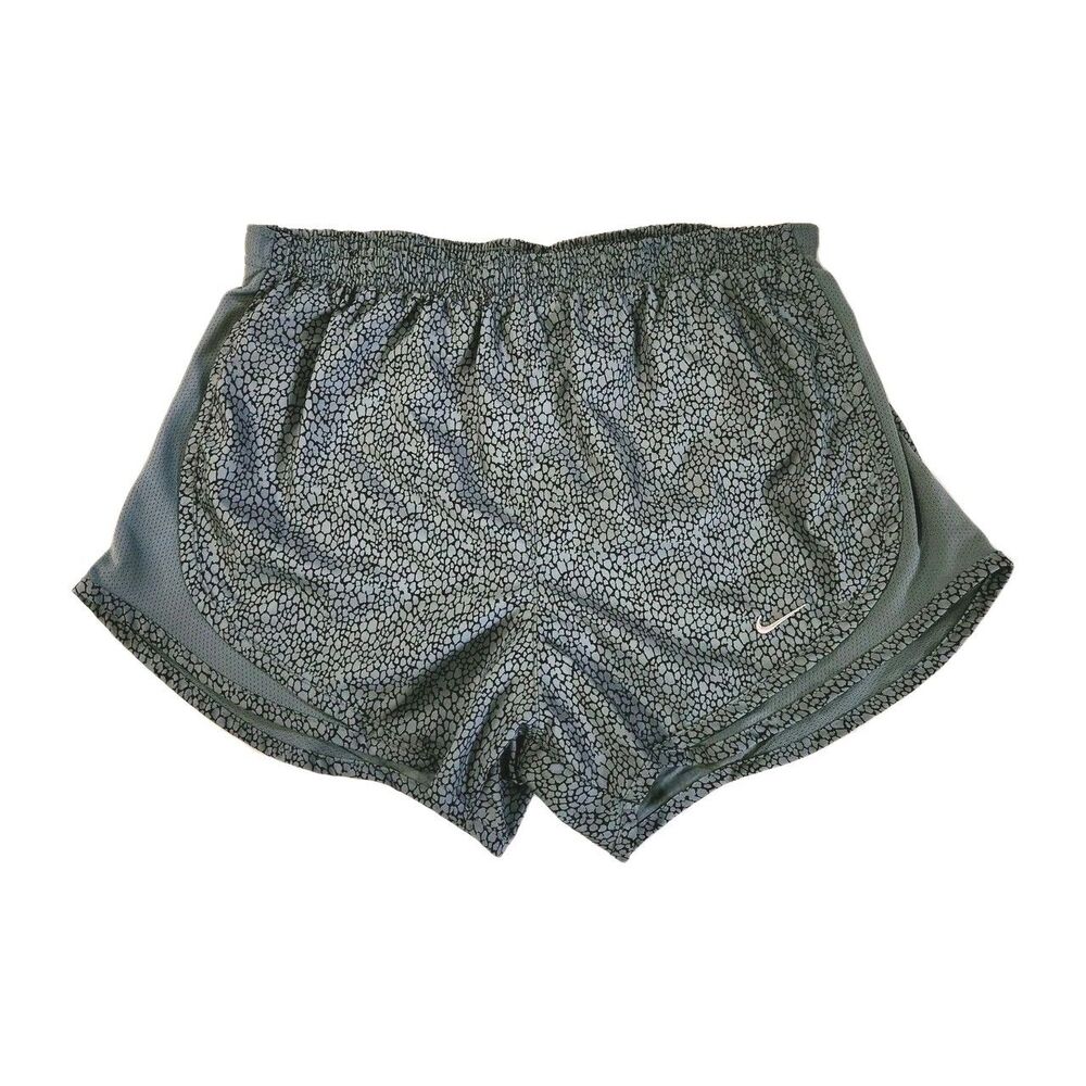 Nike Dri-FIT Tempo Shorts Muted Graphite Gray Micro-Cell Print S Activewear Jog